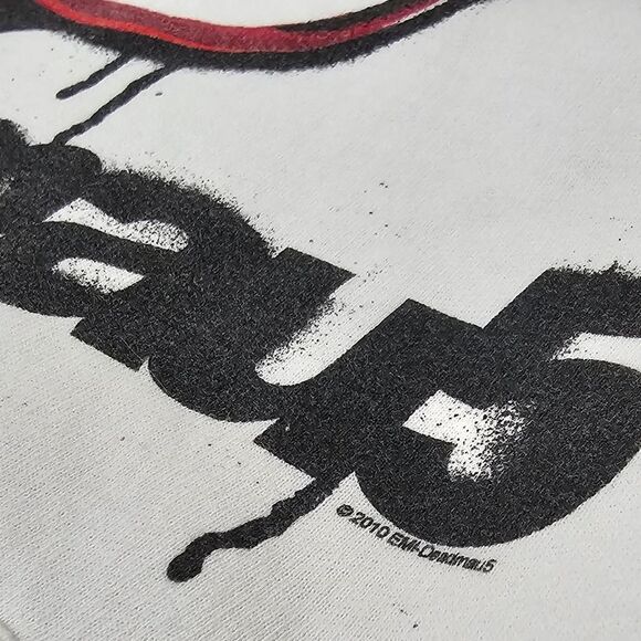 Vintage 2010 Deadmau5 Hoodie XL White Jerzees NuBlend DJ EDM Graphic Sweatshirt - Picture 3 of 7